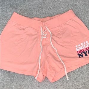 Coral comfy shorts